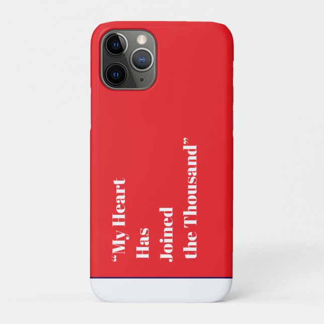 Capa Para iPhone 11 Pro Meu Coração se juntou aos Mil (Verso)