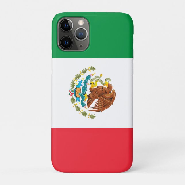 Capa Para iPhone 11 Pro Mexico Flag Cell Phone Case (Verso)