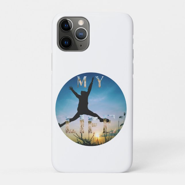 Capa Para iPhone 11 Pro Minha Vida – Design Inspirador da Natureza (Verso)
