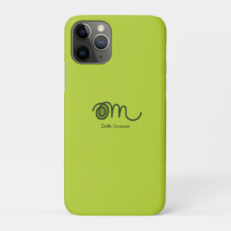 Capa Para iPhone 11 Pro Minimalista Om Manuscrito Personalizado