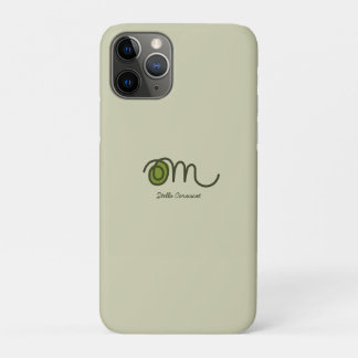 Capa Para iPhone 11 Pro Minimalista Om Manuscrito Personalizado