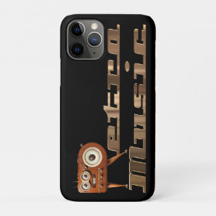 Capa Para iPhone 11 Pro Minion de música retrô