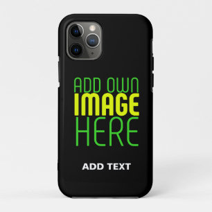 CAPA PARA iPhone 11 PRO MODELO DE TEXTO DE IMAGEM NEGRA SIMPLES EDITÁVEL M