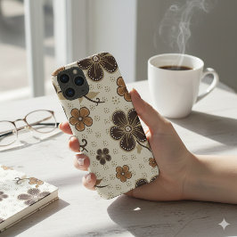 Capa Para iPhone 11 Pro Modern Blooms Abstrato