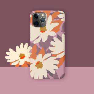 Capa Para iPhone 11 Pro Modern Pink Artística Daisie Nature Floral
