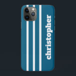 Capa Para iPhone 11 Pro Modern Simple Blue Pool Monogram Name<br><div class="desc">Elevate your phone with this modern simple monogram case, designed with a clean minimalist layout and fully customizable initials. Perfect for those who love timeless style, this sleek phone cover offers a personalized touch while keeping your device protected. Ideal for everyday use, gifting, or anyone searching for a chic custom...</div>