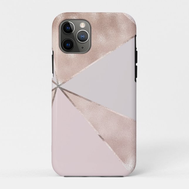Capa Para iPhone 11 Pro Moderna Tendência Feminina Triângulo Esmagadora Te (Verso)