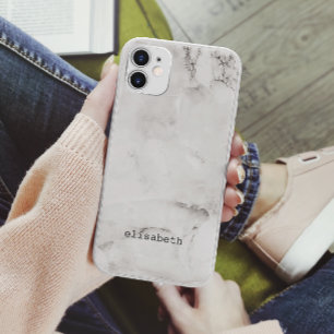 Capa Para iPhone 11 Pro Moderno Chic mármore cinza branco clássico
