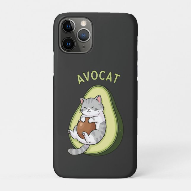 Capa Para iPhone 11 Pro Modo Guac Meow (Verso)