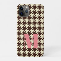Monograma Brown Ivory Pepita Houndstooth