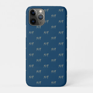 Capa Para iPhone 11 Pro Monograma das iniciais do seu nome
