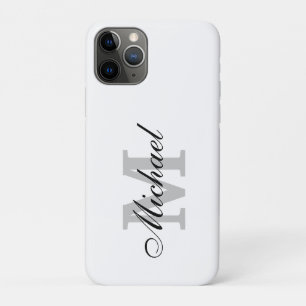 Capa Para iPhone 11 Pro Monograma de Nome Personalizado
