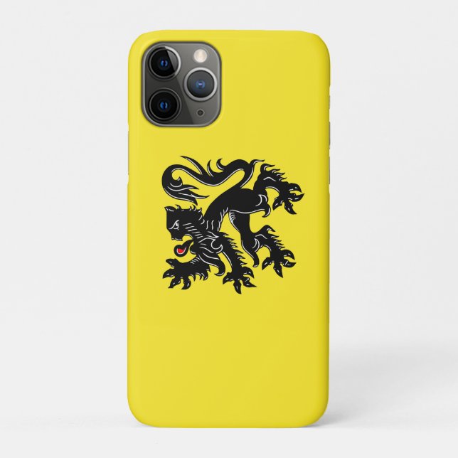 Capa Para iPhone 11 Pro Mostre suas cores - Flandres (Verso)