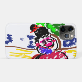 Capa Para iPhone 11 Pro Mulher chiclete de bola praia