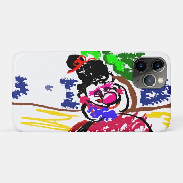 Capa Para iPhone 11 Pro Mulher chiclete de bola praia  (Verso (horizontal))
