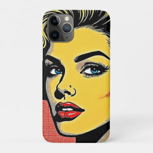 Capa Para iPhone 11 Pro Mulher de Arte Pop Ousada Definida