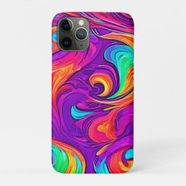 Capa Para iPhone 11 Pro Mundo Colorido: Padrões Fluidos