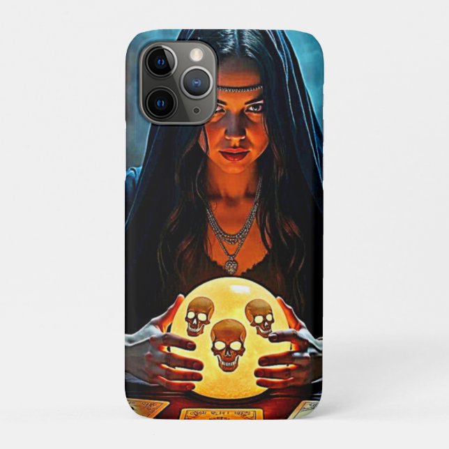 Capa Para iPhone 11 Pro Mystic Psychic Fortune Teller Design (Verso)