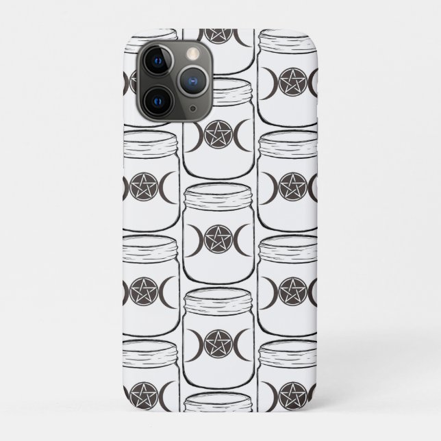 Capa Para iPhone 11 Pro Mystical Magic Moons Mason Jar (Verso)
