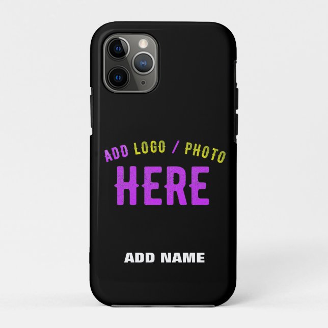 CAPA PARA iPhone 11 PRO NA MODA MODERNO PERSONALIZÁVEL NEGRO VERIFICADO CO (Verso)