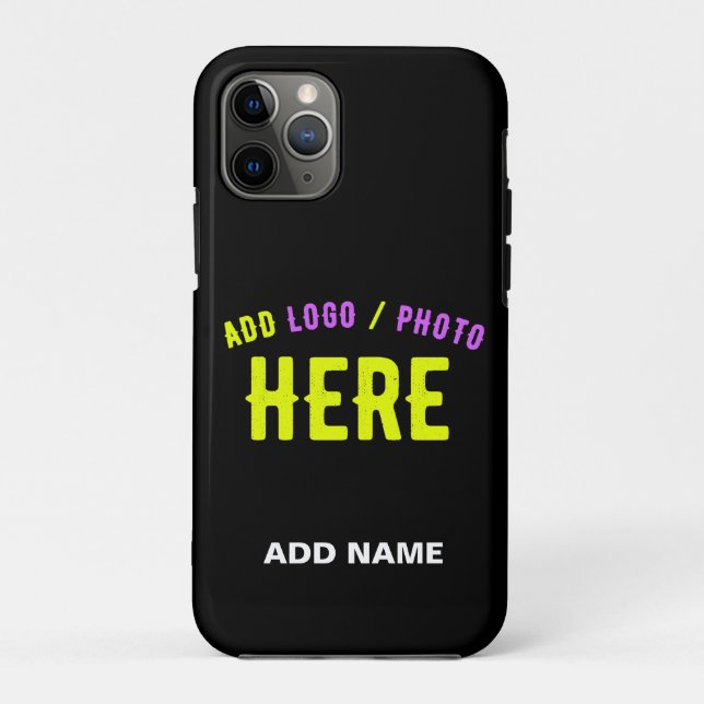 CAPA PARA iPhone 11 PRO NA MODA MODERNO PERSONALIZÁVEL NEGRO VERIFICADO CO (Verso)