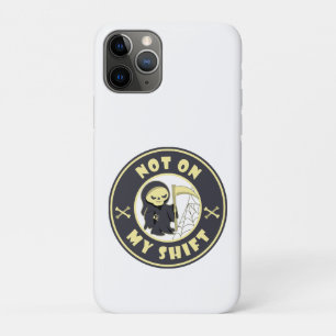 Capa Para iPhone 11 Pro Não no meu turno a citação do Dia das Bruxas da Gr