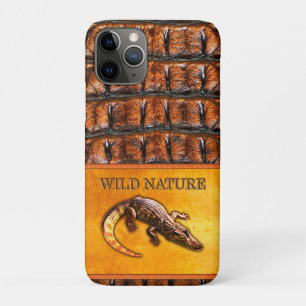 Capa Para iPhone 11 Pro NATUREZA SELVAGEM - Coleção de design CROCODILE-DI