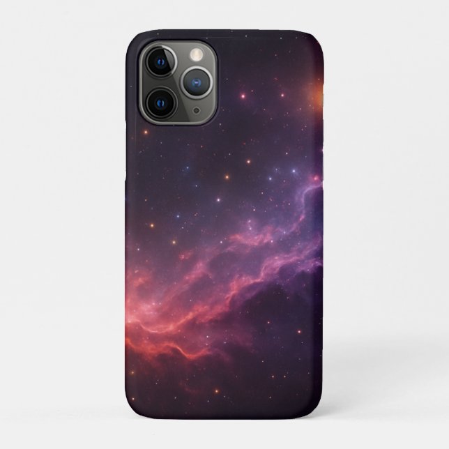 Capa Para iPhone 11 Pro Nebulosa Roxa (Verso)