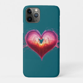Capa Para iPhone 11 Pro Neon Anatomical Heart iPhone / iPad case