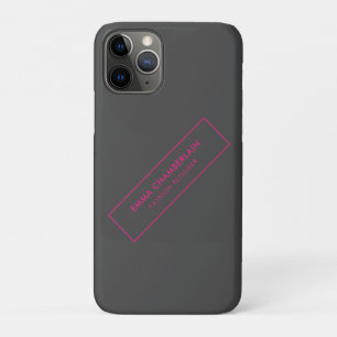 Capa Para iPhone 11 Pro Neon Elegante Moderno Minimalista
