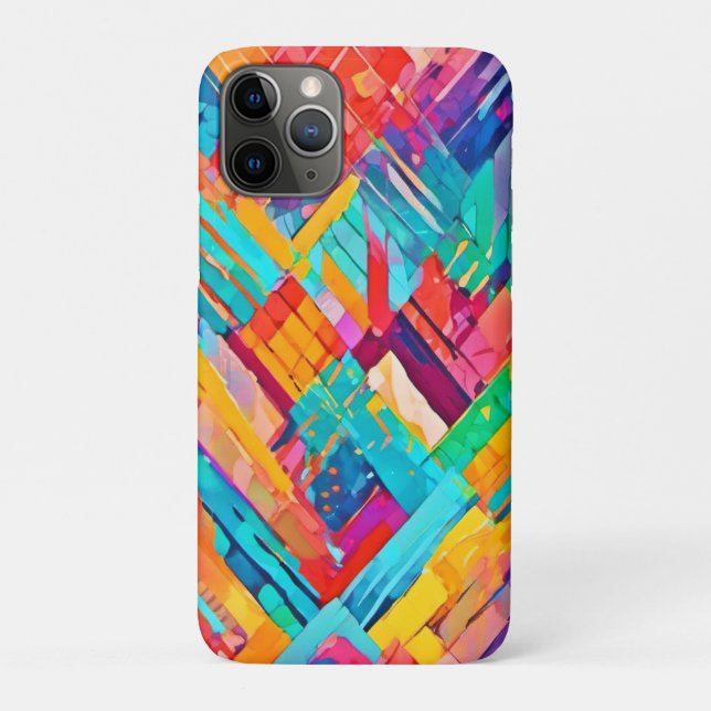 Capa Para iPhone 11 Pro Neon Geométrico Dreamscape (Verso)
