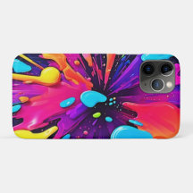 Neon Paint Burst Art