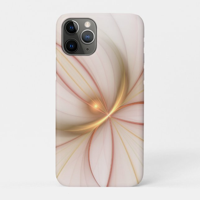 Capa Para iPhone 11 Pro Nobre Arte Fractal De Cobre E Dourada Abstrato mod (Verso)