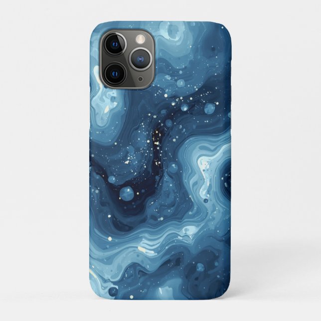 Capa Para iPhone 11 Pro noite azul estrelada (Verso)