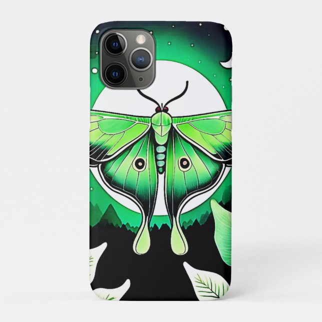 Capa Para iPhone 11 Pro Noite de Moth lunar (Verso)