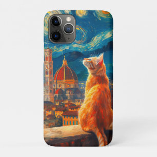 Capa Para iPhone 11 Pro Noite Estrelada sobre Florença   Arte de Gato Lara