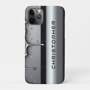 Capa Para iPhone 11 Pro 💧 Nome de Gotejamento Líquido Fluxo Arte Personal