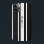 Capa Para iPhone 11 Pro Nome Design preto, nome personalizado preto<br><div class="desc">festa de solteira</div>