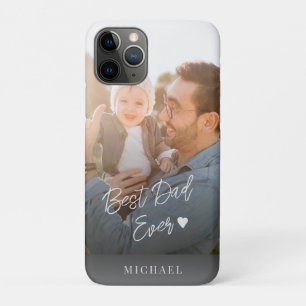 Capa Para iPhone 11 Pro Nome personalizado do script de melhor pai de foto