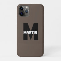 Nome personalizado e caso iPhone/iPad monograma