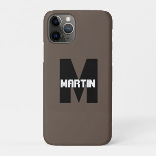Capa Para iPhone 11 Pro Nome personalizado e caso iPhone/iPad monograma