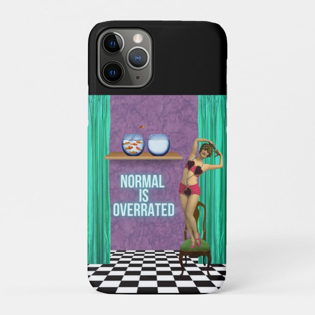 Capa Para iPhone 11 Pro Normal é Sobrevalorizada Arte alterada divertida e (Verso)