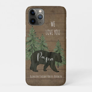 Capa Para iPhone 11 Pro Nós Te Amo A Floresta De Ursos Personalizada