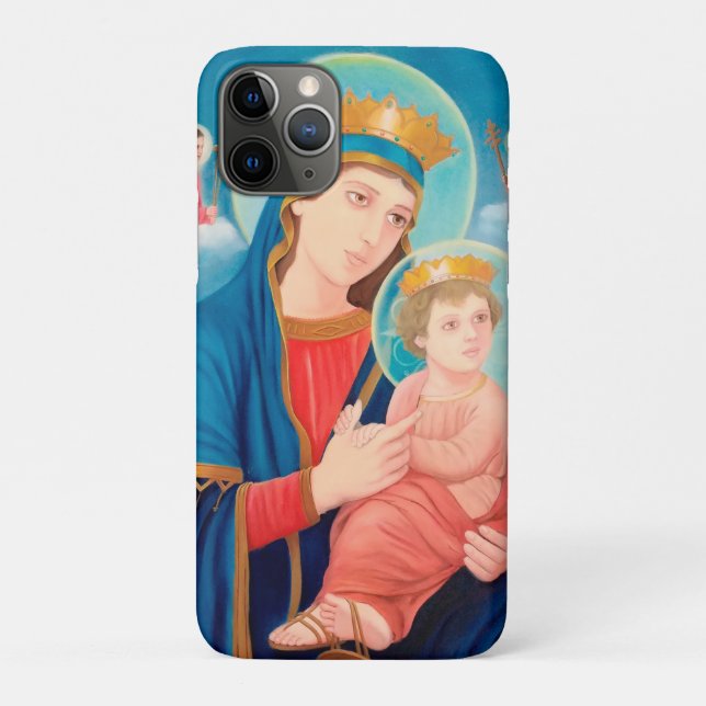 Capa Para iPhone 11 Pro Nossa Senhora Perpétua Ajuda Católica (Verso)