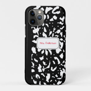 Capa Para iPhone 11 Pro Notebook Marble Composition Personalizado