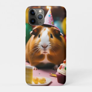 Capa Para iPhone 11 Pro O Cachorro Do Partido Guiné Celebra Com Bolo E Bal