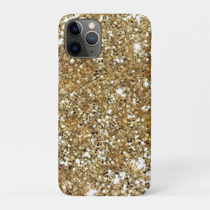 Capa Para iPhone 11 Pro O encanto Dourado do brilho Sparkles metálico