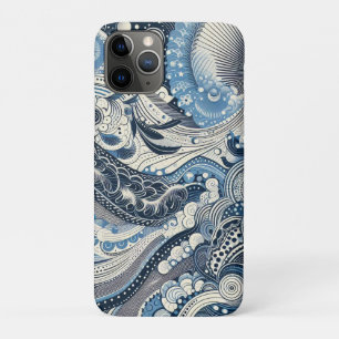 Capa Para iPhone 11 Pro O Estúdio Caseiro Indigo Bloom