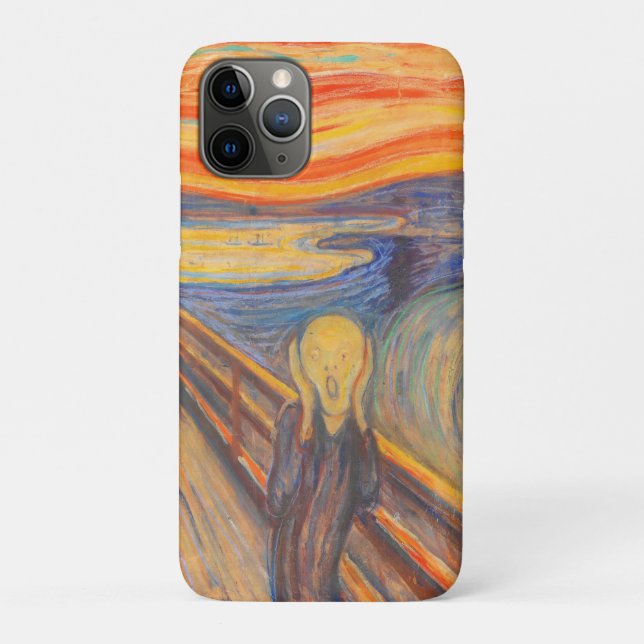 Capa Para iPhone 11 Pro O Grito de Edvard Munch (Verso)
