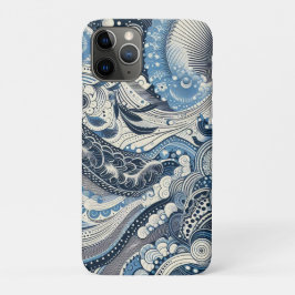 Capa Para iPhone 11 Pro O Home Studio Indigo Bloom